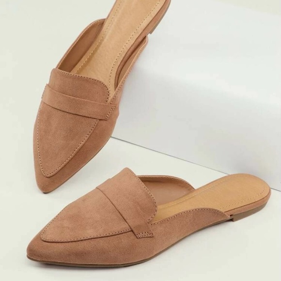 SHEIN Shoes - SHEIN Suede Mules NWT